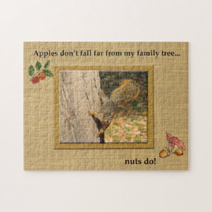 Nutty Family Squirrel Jigszle Puzzle Pussel