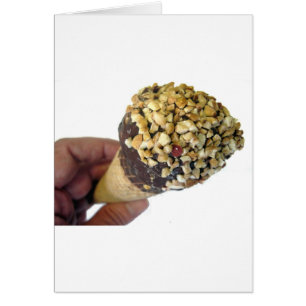 Nutty Ice Cream Cone Hälsningskort
