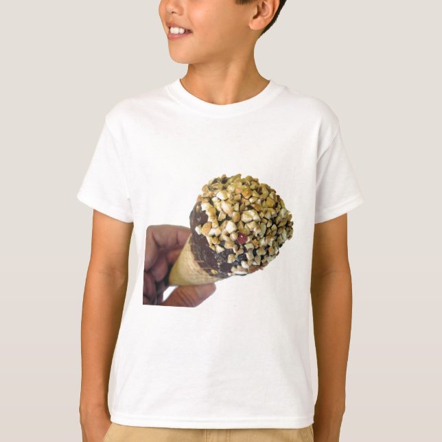 Nutty Ice Cream Cone T Shirt (Framsida)