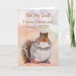 Nutty Squirrel Fars dag Helgkort
