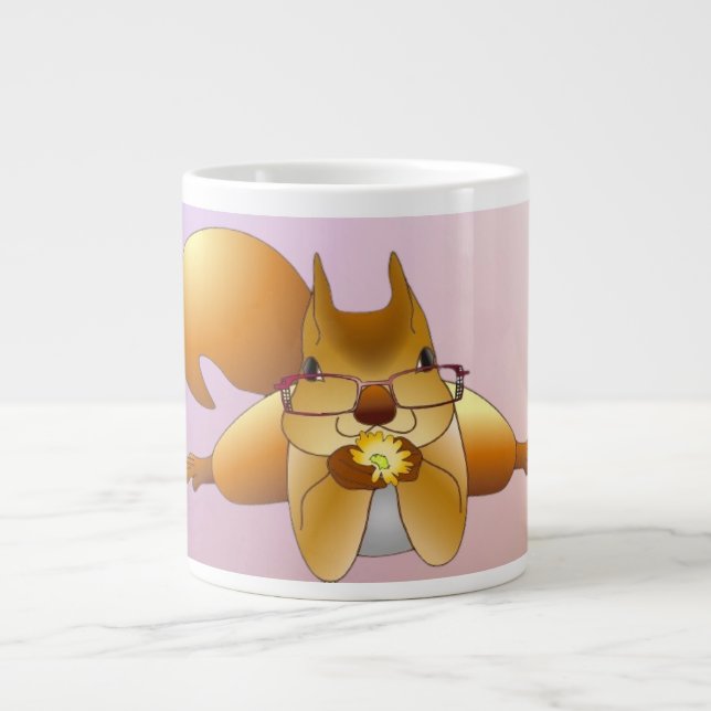 Nutty Squirrel Mugg Jumbo Mugg (Framsidan)