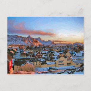 Nuuk City Grönland av Ozborne Whilliansson Vykort