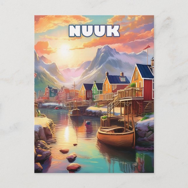 Nuuk, pearl of the Arctic Vykort (Framsida)