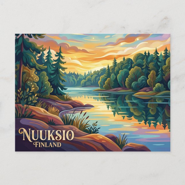 Nuuksio nationalpark Finland Vykort (Framsida)