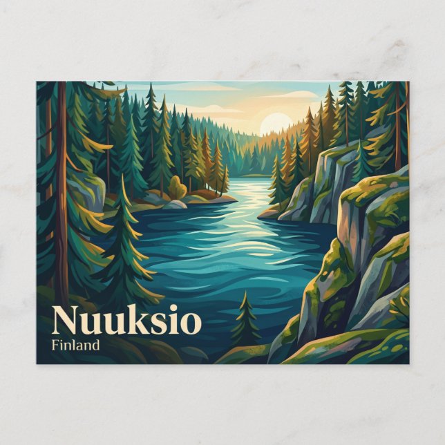 Nuuksio nationalpark Finland Vykort (Framsida)