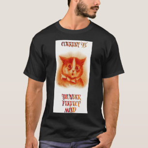 Nuvarande 93 tunn Perfekt Mind Louis Wain Cat   T Shirt