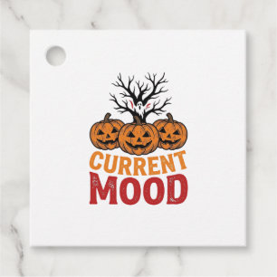 Nuvarande humör Halloween Pumpa Vintage skjorta De Gåvor Etiketter