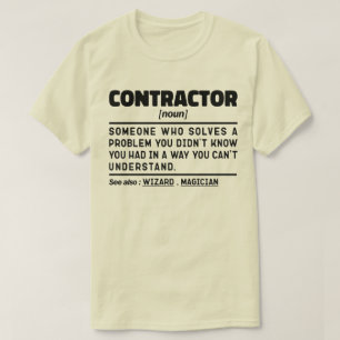 Nuvarande idé om entreprenör Noun Coola House Buil T Shirt