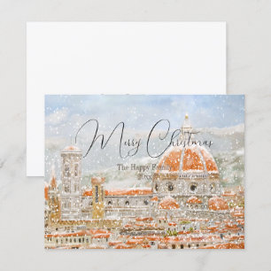 Nuvarande Italien-dag: Florens-katedral Duomo-kort Kort