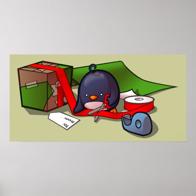 Nuvarande Poster av figursättningspenguin (Framsidan)