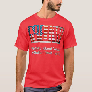 NUW Whidbey Island Naval Luft Station Ault Fält T Shirt