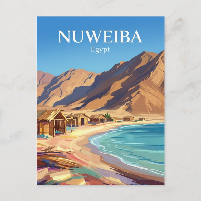 Nuweiba Egypten Vykort (Framsida)