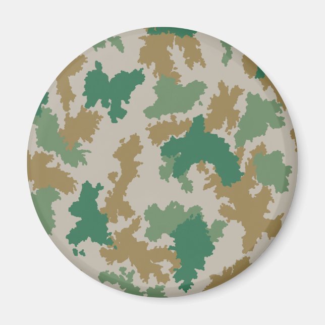 NVA Flächentarn (Flecktarn / Blumentarn) Magnet (Framsidan)