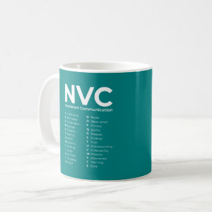 NVC Icke-våldskommunikationsalfabet Kaffemugg