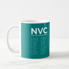 NVC Icke-våldskommunikationsalfabet Kaffemugg