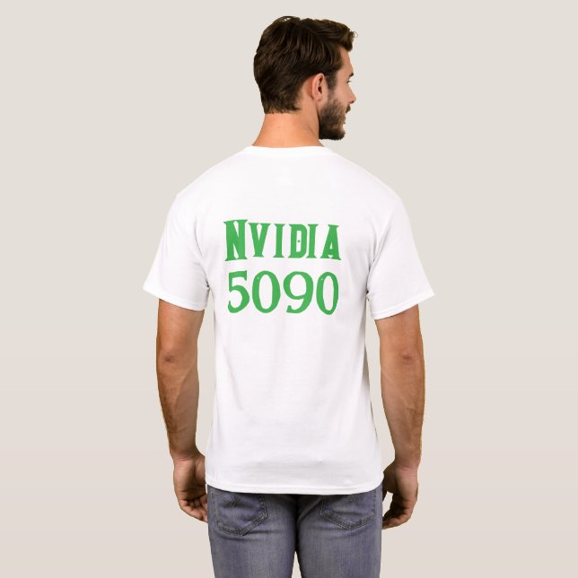 Nvidia 5090-design t shirt (Hel baksida)