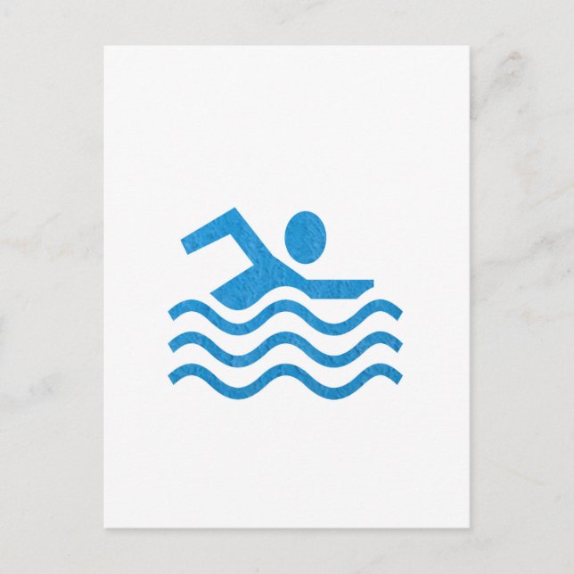 NVN24 navinJOSHI Swimming Sucess Simma Swimmer 101 Vykort (Framsida)