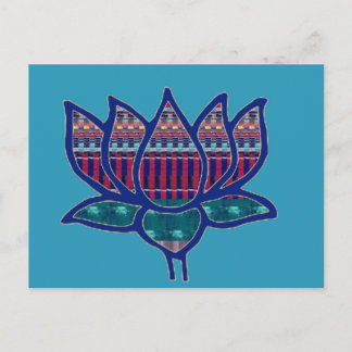 NVN724 Lotus Flower Pure Andlig Yoga Meditation Vykort