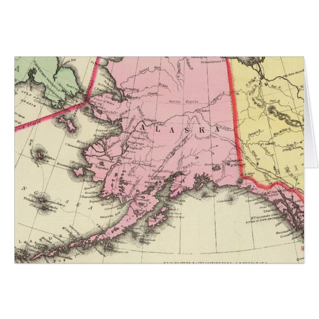 NW America 2 Hälsningskort (Framsidan Horizontal)