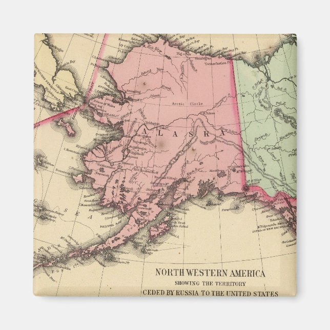 NW America Karta av Mitchell Magnet (Framsidan)