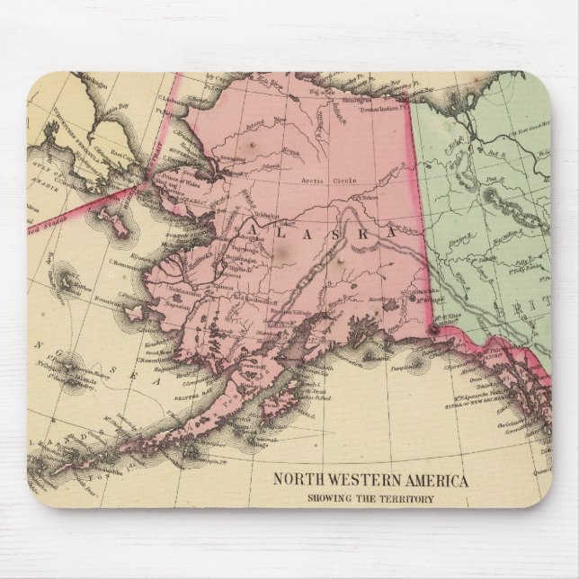 NW America Karta av Mitchell Musmatta (Framsidan)