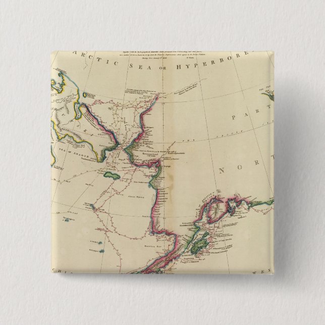 NW Amerika, NE Asien Knapp (Framsida)