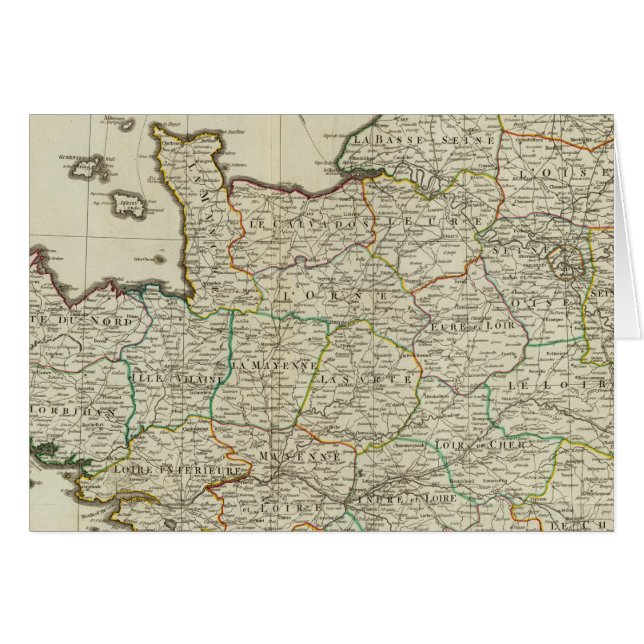 NW Frankrike Hälsningskort (Framsidan Horizontal)