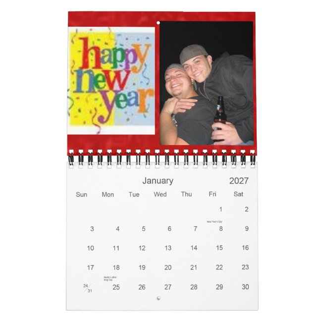 Ny 2007 kalender (Jan 2027)