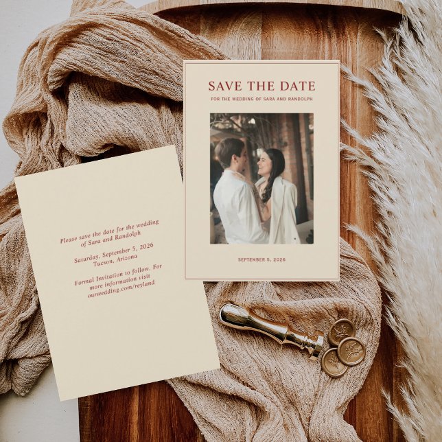 Ny 2026 minimalistisk foto spara datumet (Skapare uppladdad)