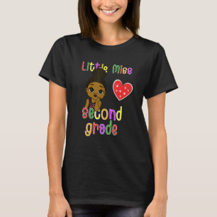 Ny 2:a graderad svart flicka med Afro LITTLE MI T Shirt