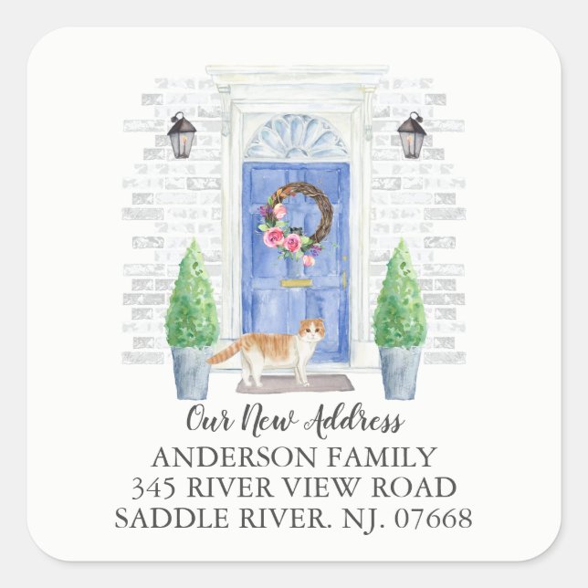 Ny adress etikett för den skotska fetthalvskålen (Framsida)