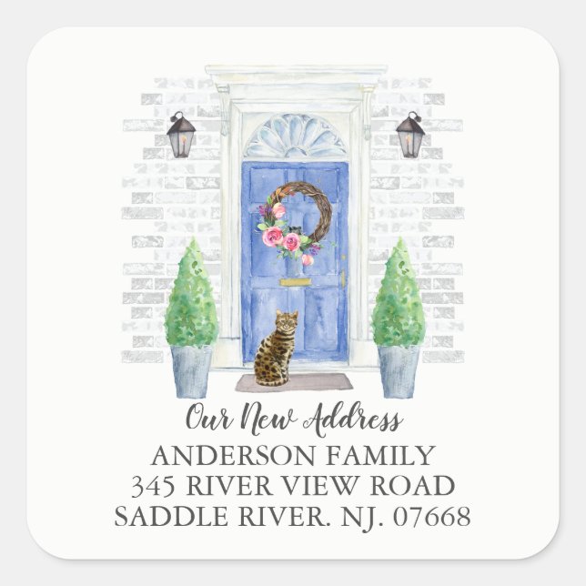 Ny adress etikett på den bengalburga luckan (Framsida)