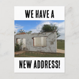 Ny adress finess som vi har Flyttat Vykort