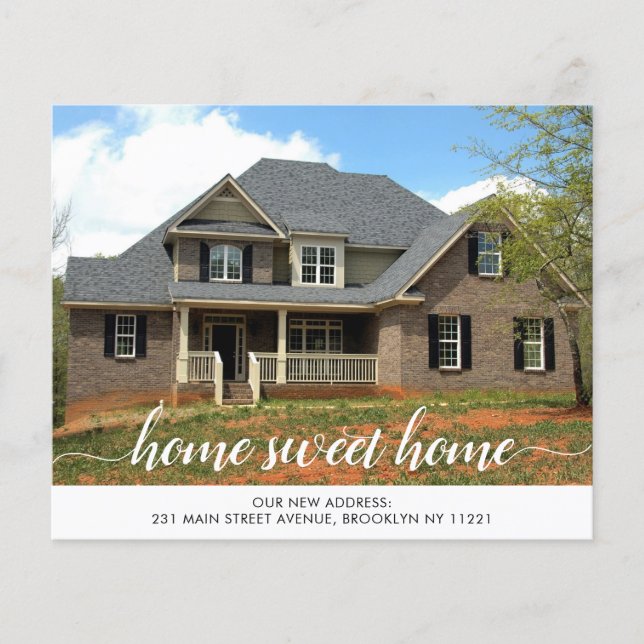 Ny adress Flytta för  foto för Budget Home Sweet (Framsida)