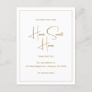 Ny adress Flytta för hemsött hemmet Vykort