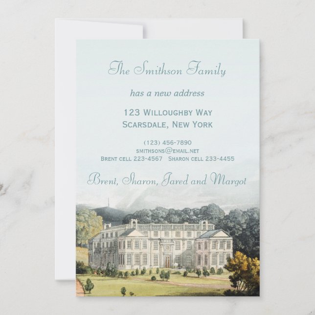 Ny adress Flytta - nytt hemmeddelande Meddelande (Framsida)