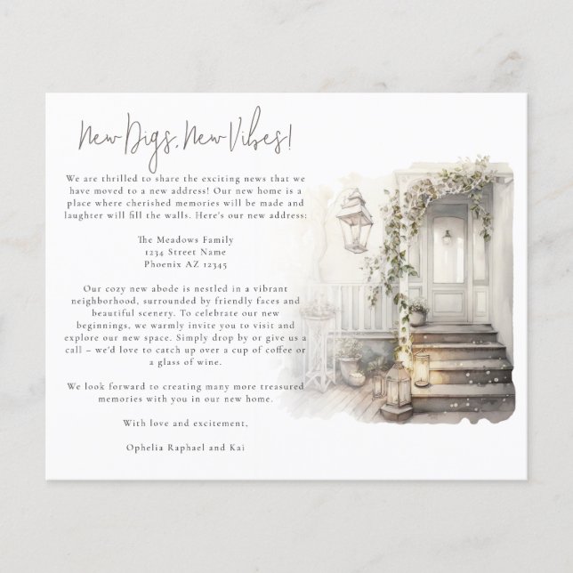 Ny adress för heminläsning av budgetvattenfärg (Framsida)