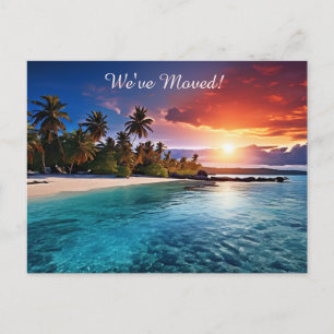 Ny adress för Tropical Beach Destination Vykort