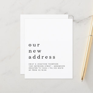 Ny adress information om budgetminimalistisk Flytt