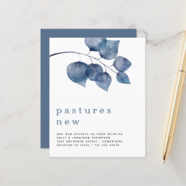 Ny adress information om Flytta av budgetblått löv