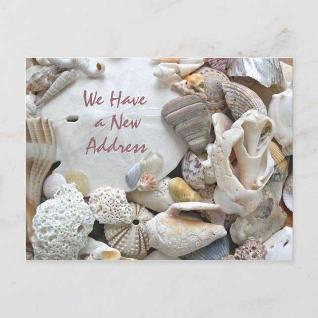 Ny adress Kustliv Meddelande Vykort (Framsida)