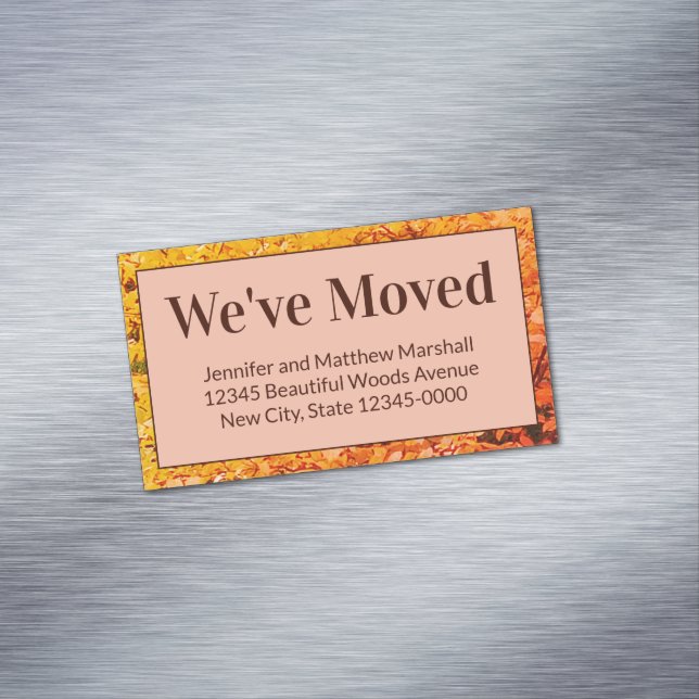 Ny adress Magnet för höstmeddelande om Flytta (In Situ)