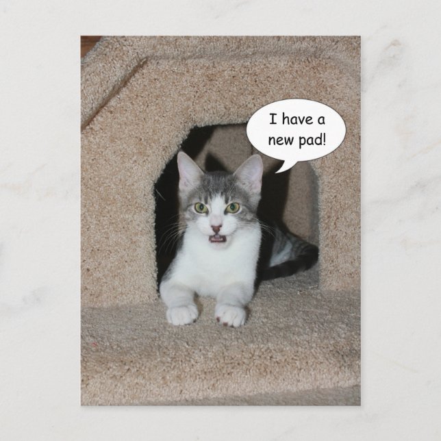 Ny adress meddelande vykort (Framsida)