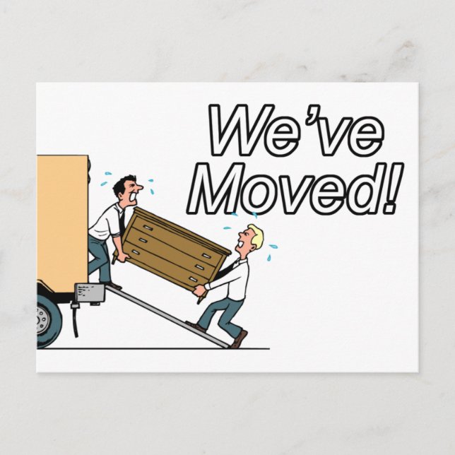 Ny adress meddelande vykort (Framsida)