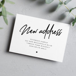 Ny adress modern flytta för skript meddelande