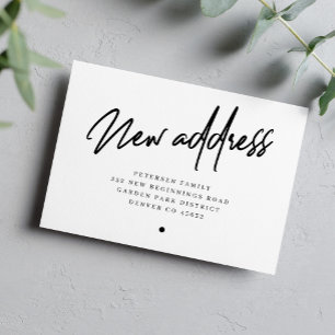 Ny adress modern flytta för skript meddelande