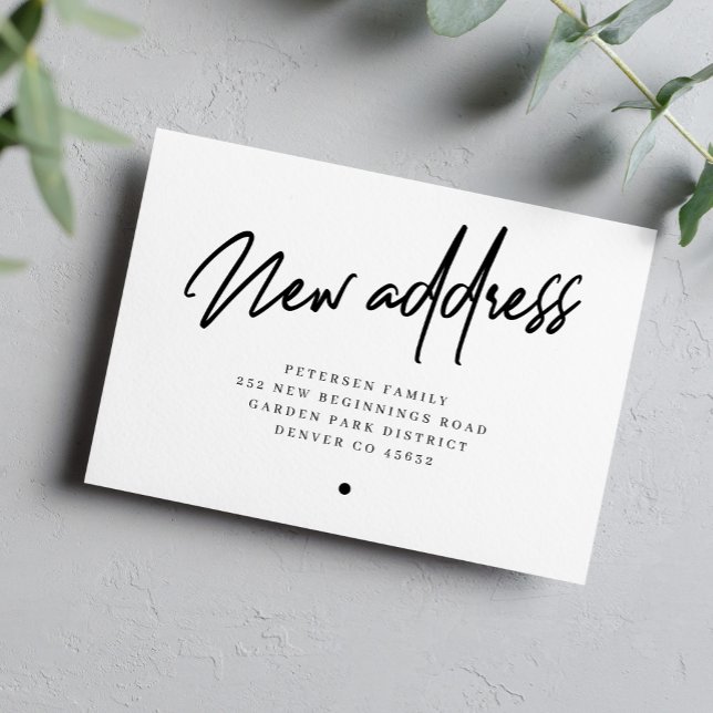 Ny adress modern flytta för skript meddelande (Skapare uppladdad)