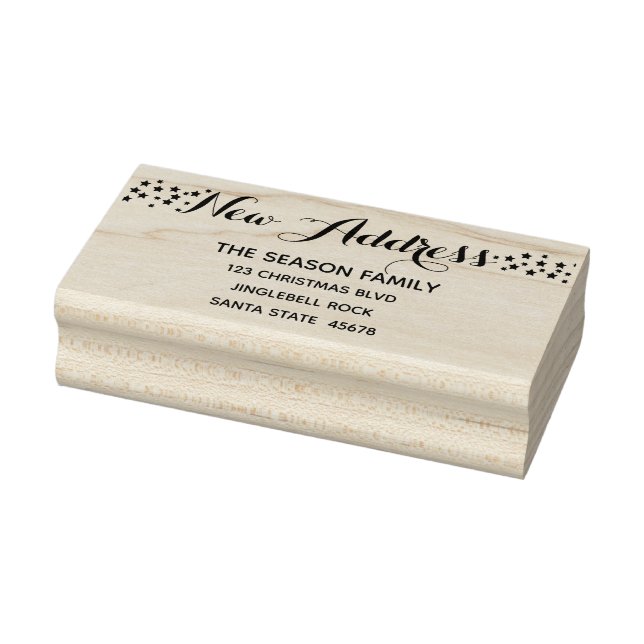 Ny adress returadress stämpel (Stämpel)