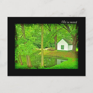 Ny adress vi har flyttat - meddelande vykort