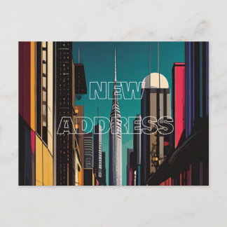 Ny adress vykort